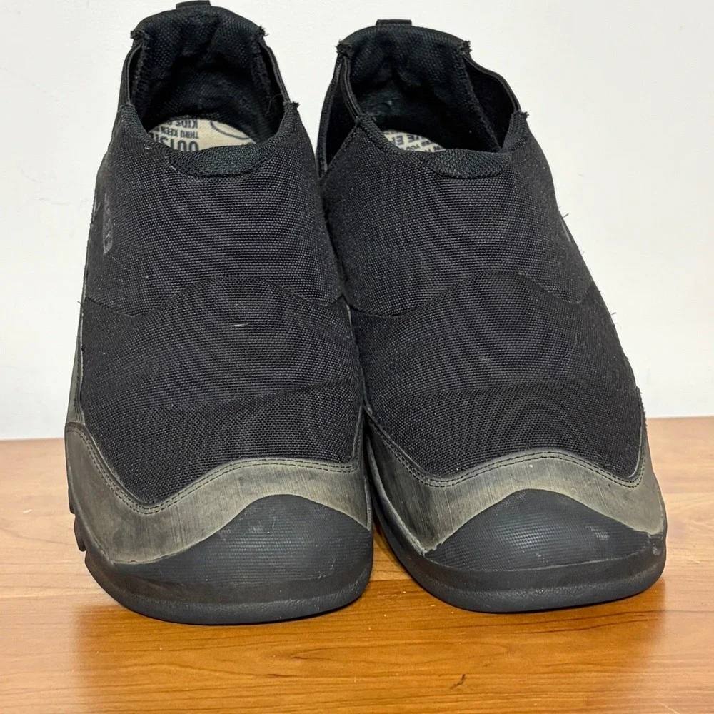 KEEN Mens 11.5 Black Textile Slip On Loafers Rubber Toe 1027985 Casual Shoes